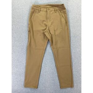 BYLT Pants Mens 32 Brown Everyday Pant Slim Fit Stretch Premium Basics (29x29)